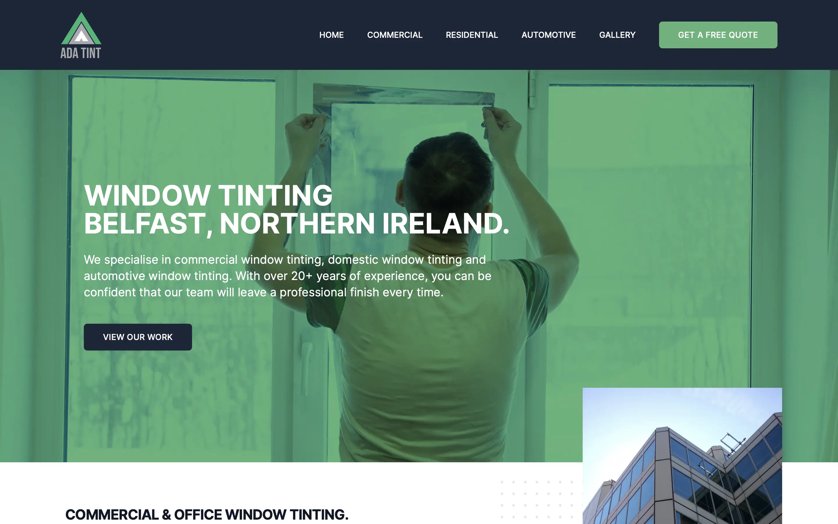 Ad a Tint website