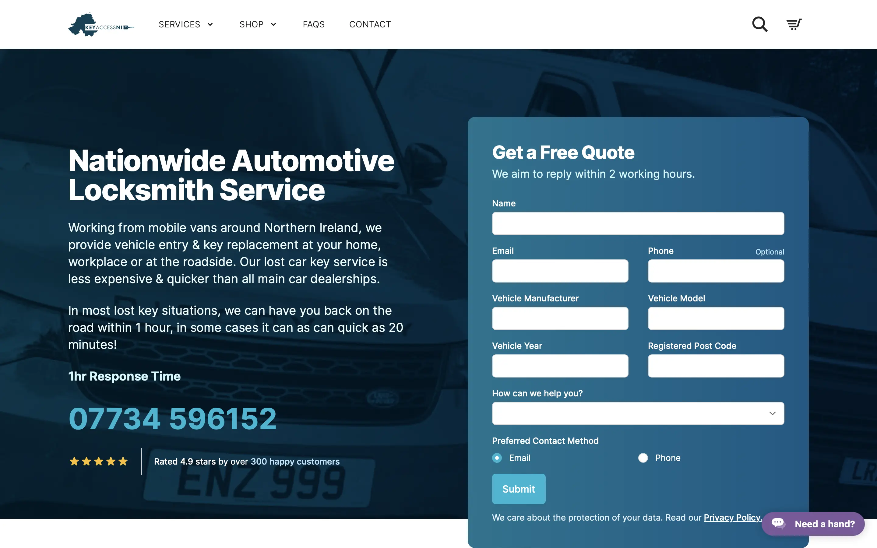 Key Access NI website