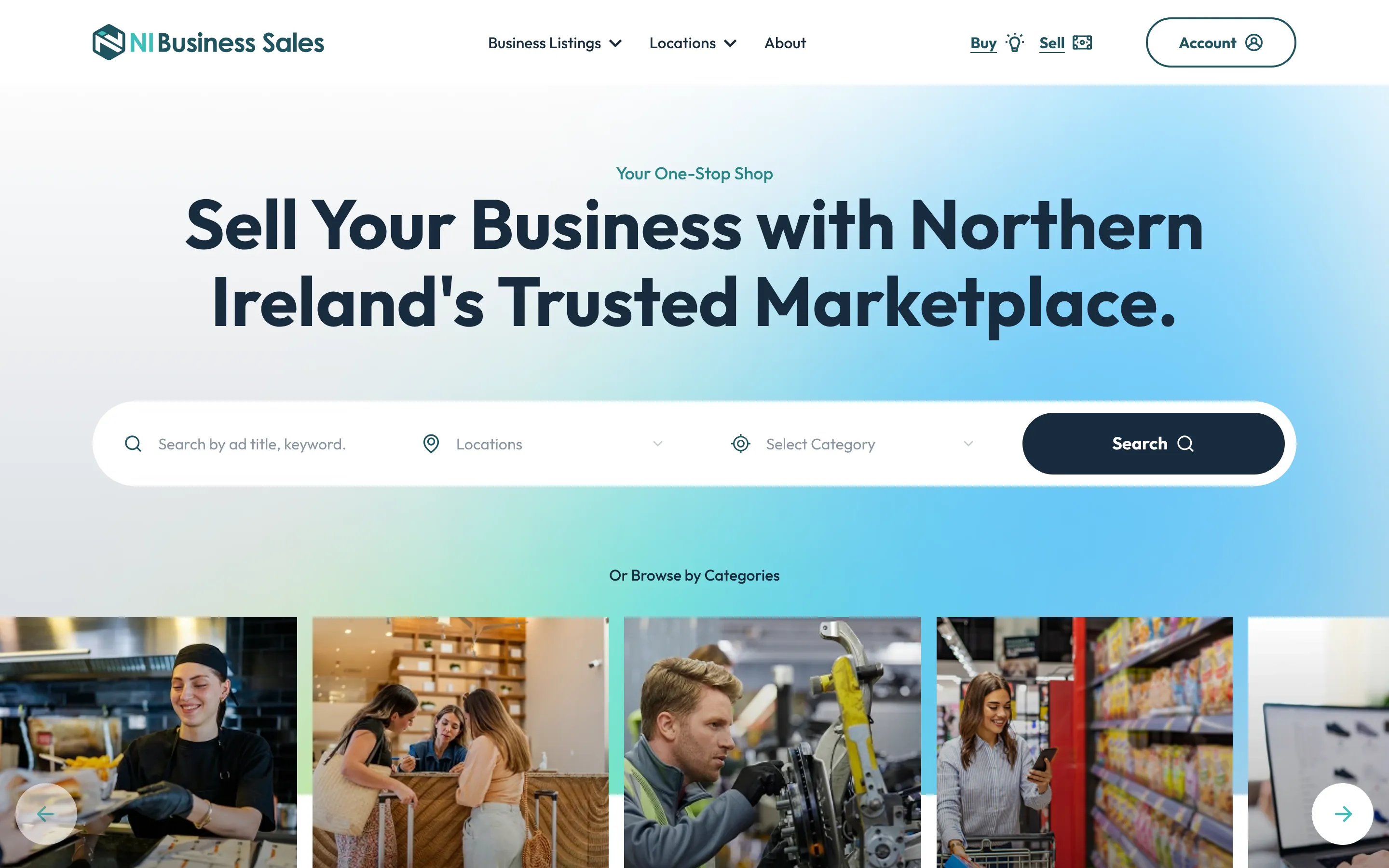 NI Business Sales website